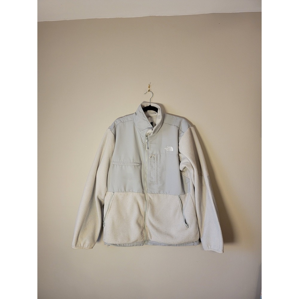 The North Face Men's Polartec Fleece‎ Jacket Light Grey, Long Sleeves, Size XL